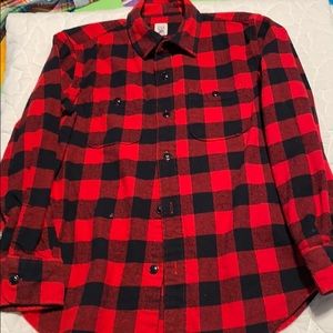 Boys plaid print shirt